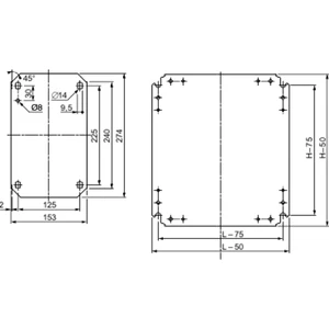 Plný montážní panel 500X400 Schneider Electric NSYMM54