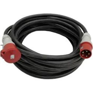 Napájecí prodlužovací kabel Walther Werke 39600516250 39600516250, IP44, černá, 25.00 m