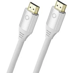 HDMI kabel Oehlbach [1x HDMI zástrčka - 1x HDMI zástrčka] bílá 1.50 m