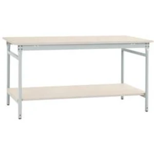 Manuflex TP5211.7035 Kompletní servírovací stolek základní stacionárně s Melamin-Platte + mezi dno, Šxhxv: 1250 x 600 x 780 mm