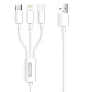 Nabíjecí kabel YK Design 3A, 3 v 1 microUSB / Lightning / typ C.