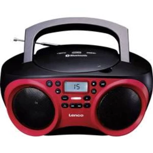 CD-rádio Lenco SCD-501, AUX, Bluetooth, CD, USB, červená, černá