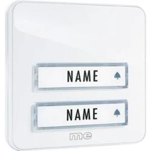 Zvonková deska M-e KTA-2 W, 2 tlačítka, max. 12 V/1 A,bílá