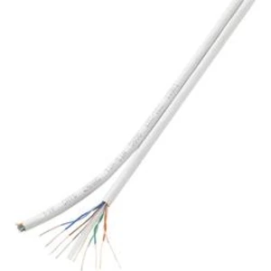 Síťový kabel Conrad CAT6 H21204C18, nestíněný, 25 m, bílá