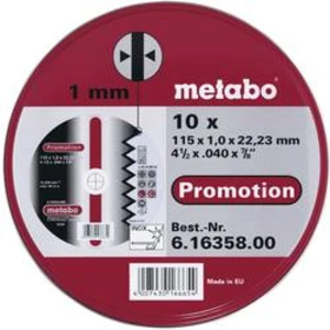 Řezný kotouč rovný Metabo 616358000 Průměr 115 mm 10 ks