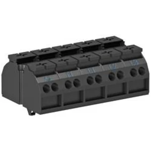 Svorková lišta OBO Bettermann CP45-KL pro kabel o rozměru 0.5-4 mm², pólů 5, 1 ks, černá