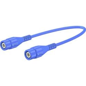 Stäubli XLSS-58 bezpečnostní měřicí kabely [BNC zástrčka - BNC zástrčka] modrá, 1.00 m