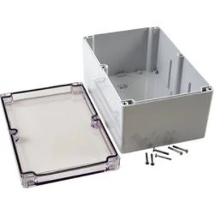 Univerzální pouzdro Hammond Electronics 1554VB2GYCL 1554VB2GYCL, 240 x 160 x 120 , polykarbonát, šedá, čirá, 1 ks