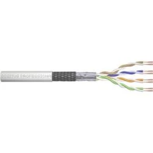 Ethernetový síťový kabel CAT 5e Digitus SF/UTP, šedá, 100 m