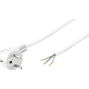 Napájecí kabel Basetech 611991, bílá, 3.00 m
