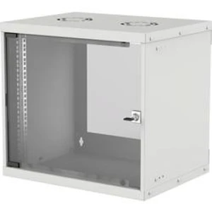 19" nástěnná rozváděcí skříň Intellinet 19" Wandverteiler Basic Line 9HE grau 714815, 9 HE, šedobílá (RAL 7035)