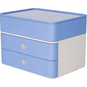 HAN SMART-BOX PLUS ALLISON 1100-84 box so zásuvkami nebeská modrá, biela  Počet zásuviek: 2