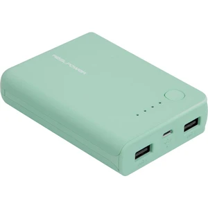 RealPower PB-10k powerbanka 10000 mAh  Li-Ion akumulátor  Opal Blue