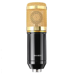 BM800 Condenser Microphone Kit Pro Studio Audio Recording Mic for Live Broadcast for Mobile Phone PC Computer with Stand