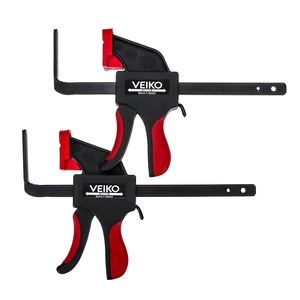 VEIKO 2Pcs Set One Handed Quick Release Track Saw Clamps for MFT Table and Festool Track Saw Guide Rail Clamps Woodworki