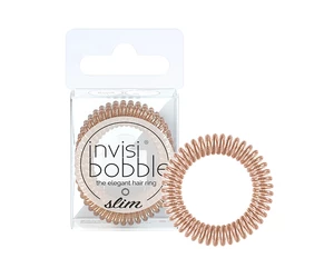 Tenká špirálová gumička do vlasov Invisibobble Slim Of Bronze and Beads - bronzová, 3 ks (IB-SL-PA-1-1002) + darček zadarmo