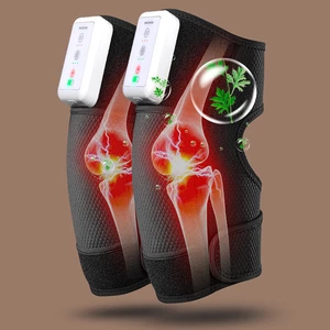 Smart Touch Control Hot Compress Knee Massager Portable Three-speed Temperature Adjustment Knee Massager Breathable Red