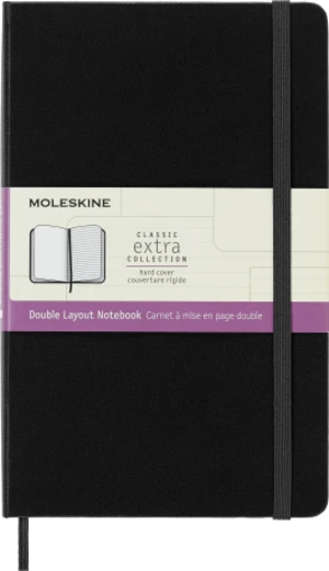 Moleskine Zápisník černý L, tvrdý linkovaný-čistý