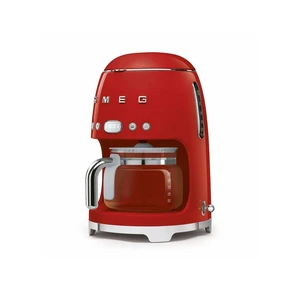 Červený kávovar na filtrovanú kávu SMEG 50's Retro