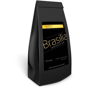 Káva zrnková Nero Caffé Brazílie Santos, 250 g (407718) káva DATART Nero • rada Single Origin - Brazília Santos • orechová, sladká • s nízkym obsahom 