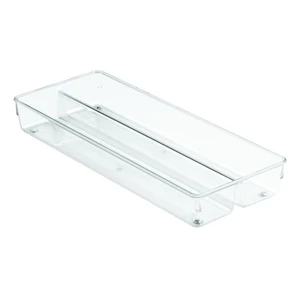 Priehľadný organizér s priehradkami iDesign Linus, 38 x 15 cm