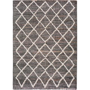 Sivý koberec Universal Farah Cross, 60 x 110 cm