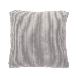 Sivý dekoratívny vankúš Tiseco Home Studio Ribbed, 60 x 60 cm