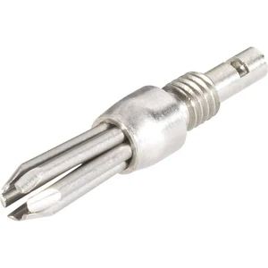 Schnepp N V2A 4000 banánový konektor zástrčka, rovná Ø pin: 4 mm strieborná 1 ks