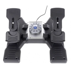 Logitech Gaming Saitek Pro Flight Rudder Pedals PZ35 pedále pre letecký simulátor USB PC čierna