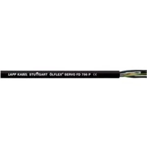 Servo kabel LAPP ÖLFLEX® SERVO FD 796 P 25324-500, 4 G 16 mm² + 2 x 1.50 mm², vnější Ø 22.10 mm, černá, 500 m