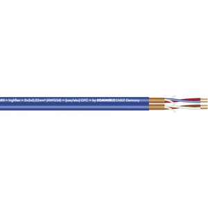Sommer Cable 200-0552 mikrofónový kábel  2 x 2 x 0.22 mm² modrá metrový tovar