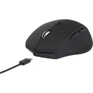 Renkforce RF-FM-CHARGE1 #####Kabellose Maus bezdrôtový optická čierna 6 null 1600 dpi je možné znovu nabíjať