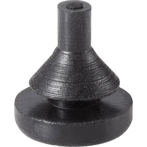 PB Fastener 1287-01 tlmiaca prístrojová nožička so západkou  čierna (Ø x v) 7.8 mm x 8.8 mm 1 ks
