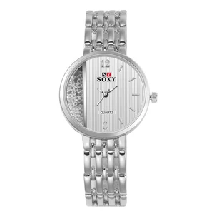 SOXY 0137 Crystal Casual Style Ladies Wrist Watch Unique Design Quartz Watch