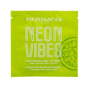 Dermacol Neon Vibes Moisturizing Peel-Off Mask 8 ml pleťová maska na všechny typy pleti; na dehydratovanou pleť; na rozjasnění pleti