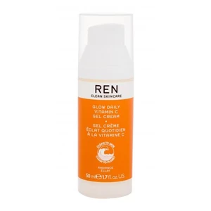 REN Clean Skincare Radiance Glow Daily Vitamin C 50 ml pleťový gel pro ženy na všechny typy pleti; na dehydratovanou pleť; na rozjasnění pleti