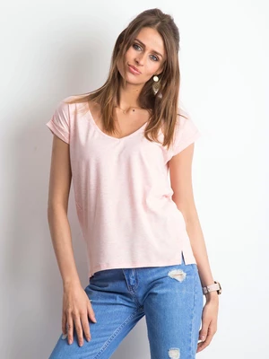 Vibes heather pink T-shirt