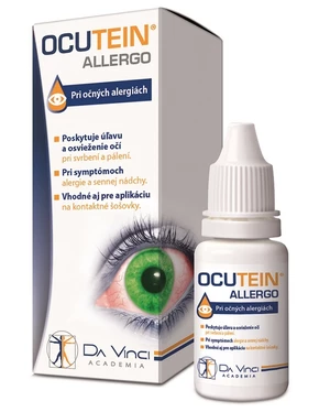 Ocutein ALLERGO - DA VINCI očné kvapky pri očných alergiách 1x 15 ml