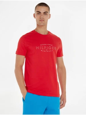 Red Men's T-Shirt Tommy Hilfiger - Men