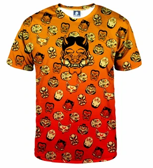 Aloha From Deer Unisex's Kabuki Mask Burning T-Shirt TSH AFD924