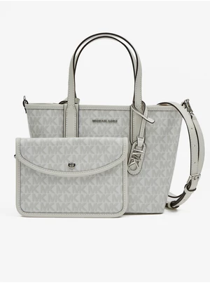 White women's patterned handbag Michael Kors XS Open Tote