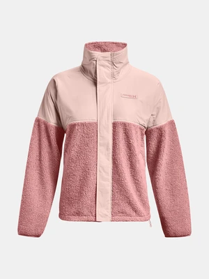 Under Armour Jacket UA Mission Boucle Swacket-PNK - Women