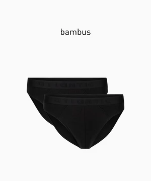 Men's Bamboo Briefs ATLANTIC 2Pack - black