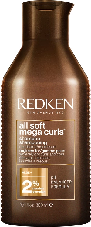 Redken Šampon pro suché kudrnaté a vlnité vlasy All Soft Mega Curls (Shampoo) 300 ml