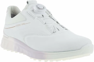 Ecco S-Three BOA Womens Golf Shoes White/Delicacy/White 37 Calzado de golf de mujer