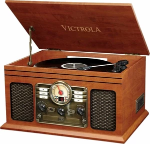 Victrola VTA 200B MAH Hnedá Retro gramofón
