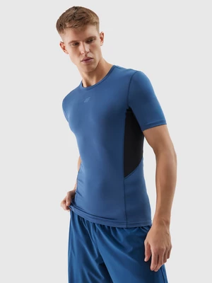 Pánské sportovní tričko slim z recyklovaných materiálů - tmavě modré