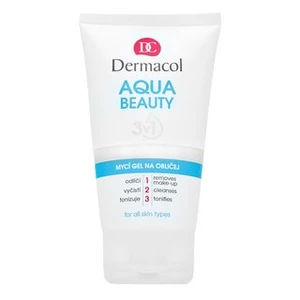 Dermacol Aqua Beauty 3in1 Face Cleansing Gel čistiaci gél na tvár 150 ml