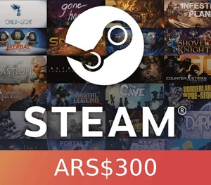 Steam Gift Card 300 ARS AR Activation Code
