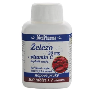 MEDPHARMA Železo 20 mg + vitamin C 107 tablet